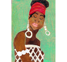 Nina Simone Illustration by Mia November