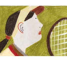 Tennis animation by Mia November